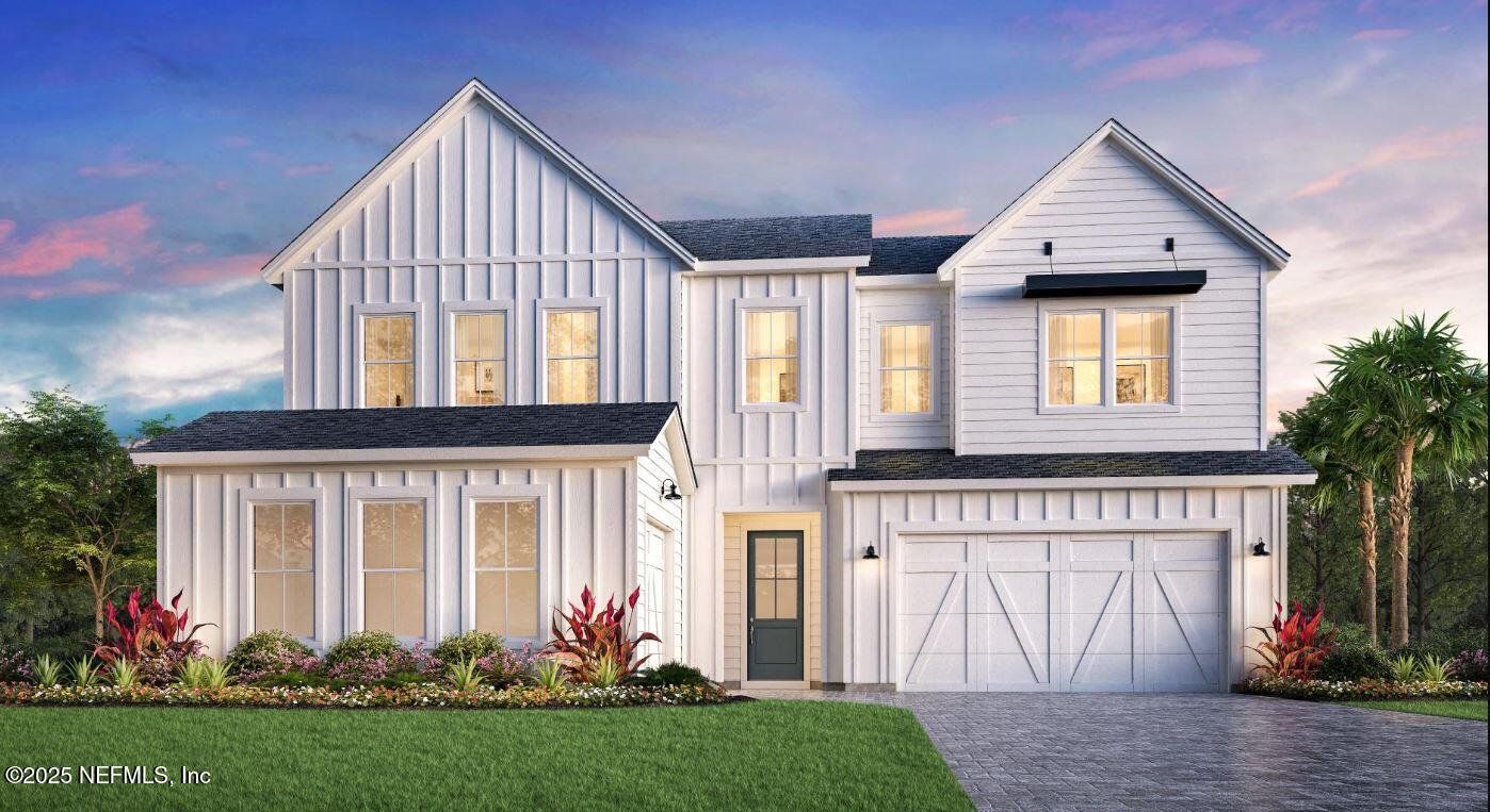 Front exterior of a new home in , St. Augustine, FL, highlighting curb appeal (Image 1).