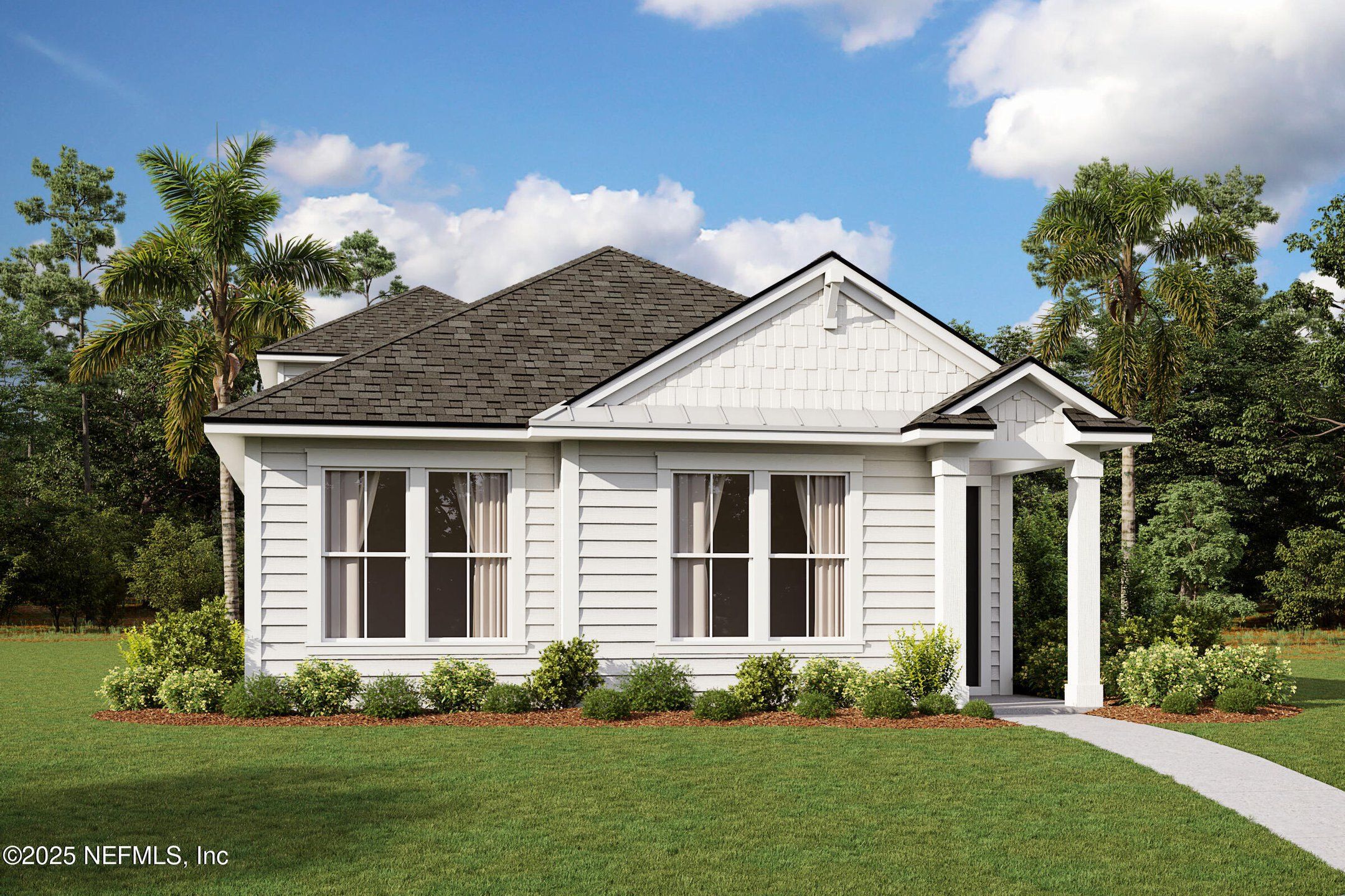 Front exterior of a new home in , Ponte Vedra, FL, highlighting curb appeal (Image 1). Front exterior of a new home in , Ponte Vedra, FL, highlighting curb appeal (Image 1).