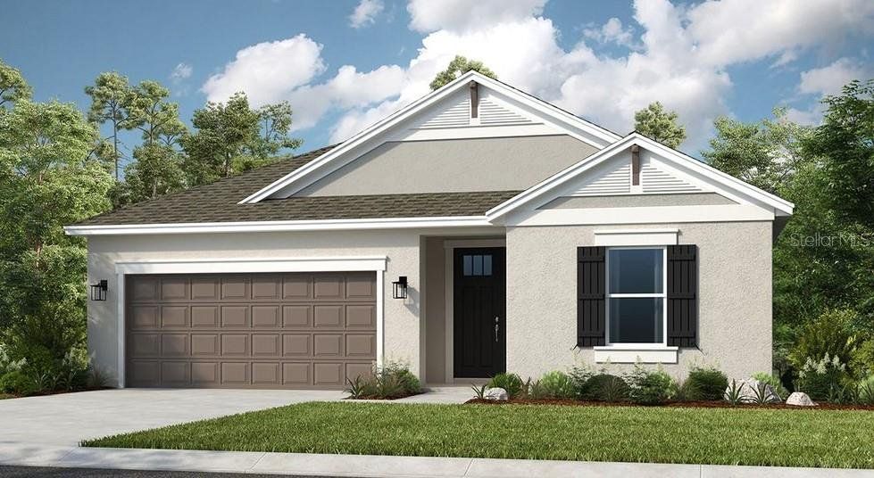 Front exterior of a new home in Ardisia Park, New Smyrna Beach, FL, highlighting curb appeal (Image 1).