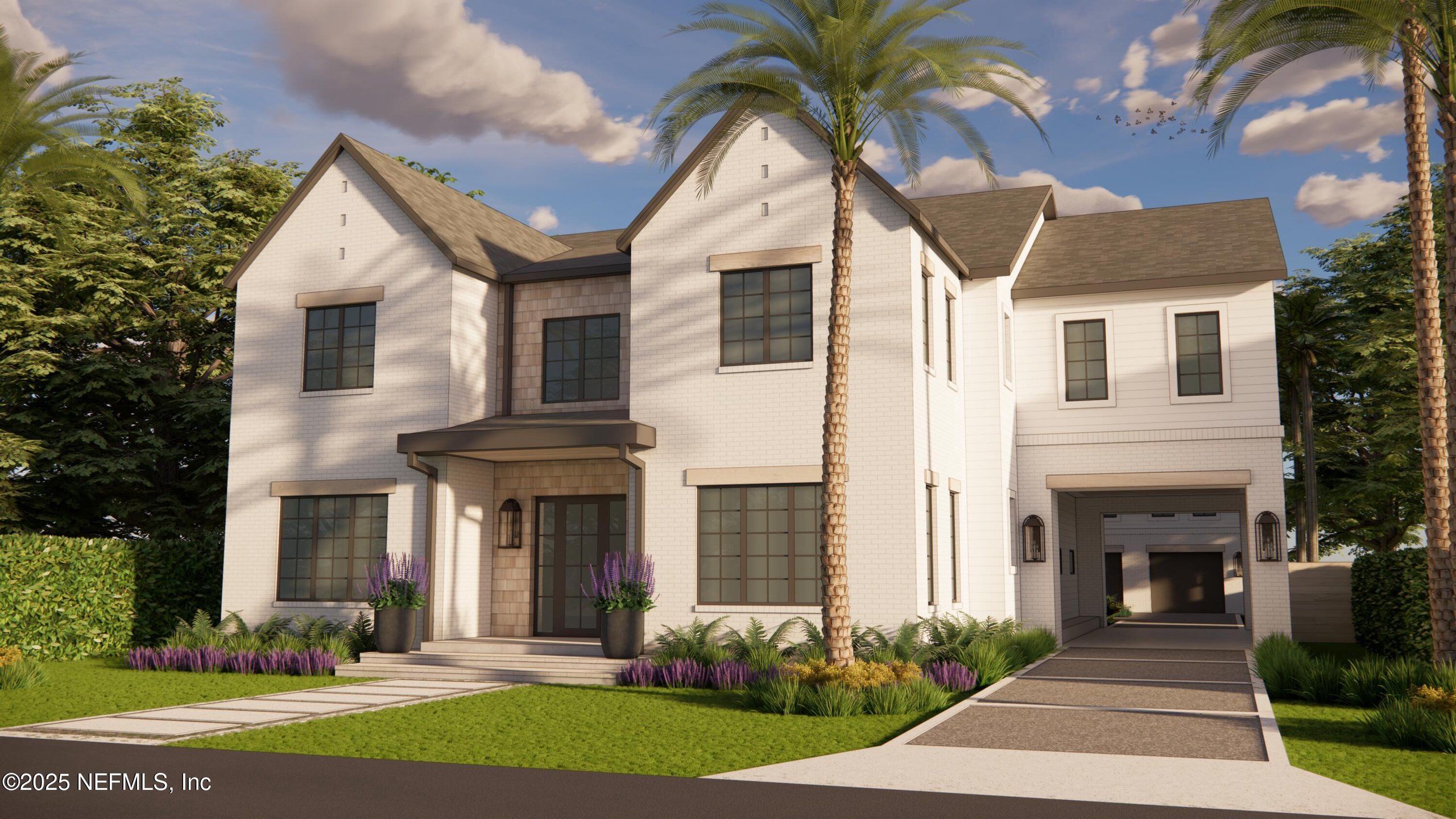 Front exterior of a new home in , Atlantic Beach, FL, highlighting curb appeal (Image 1). Front exterior of a new home in , Atlantic Beach, FL, highlighting curb appeal (Image 1).