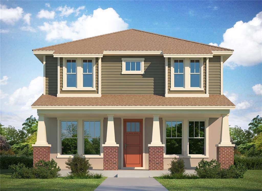 Front exterior of a new home in , St. Petersburg, FL, highlighting curb appeal (Image 1). Front exterior of a new home in , St. Petersburg, FL, highlighting curb appeal (Image 1).