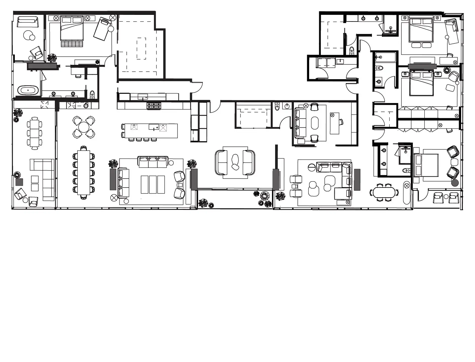 2D floor plan layout for the SUB-PHS by Urbanspace Development in The Modern Austin Residences, Austin, TX (Image 1). 2D floor plan layout for the SUB-PHS by Urbanspace Development in The Modern Austin Residences, Austin, TX (Image 1).