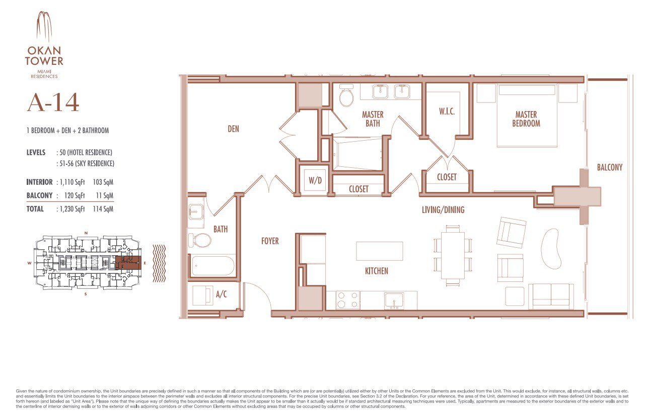 Image 1 representing the A14 by Okan Group Development in Okan Tower, Miami, FL.