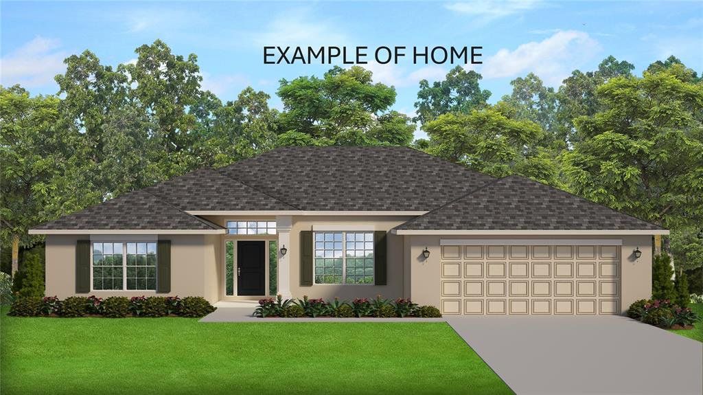 Front exterior of a new home in Pine Ridge, Beverly Hills, FL, highlighting curb appeal (Image 1). Front exterior of a new home in Pine Ridge, Beverly Hills, FL, highlighting curb appeal (Image 1).