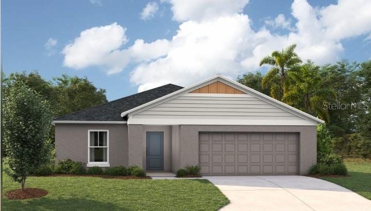 Front exterior of a new home in Crosswinds, Haines City, FL, highlighting curb appeal (Image 1). Front exterior of a new home in Crosswinds, Haines City, FL, highlighting curb appeal (Image 1).