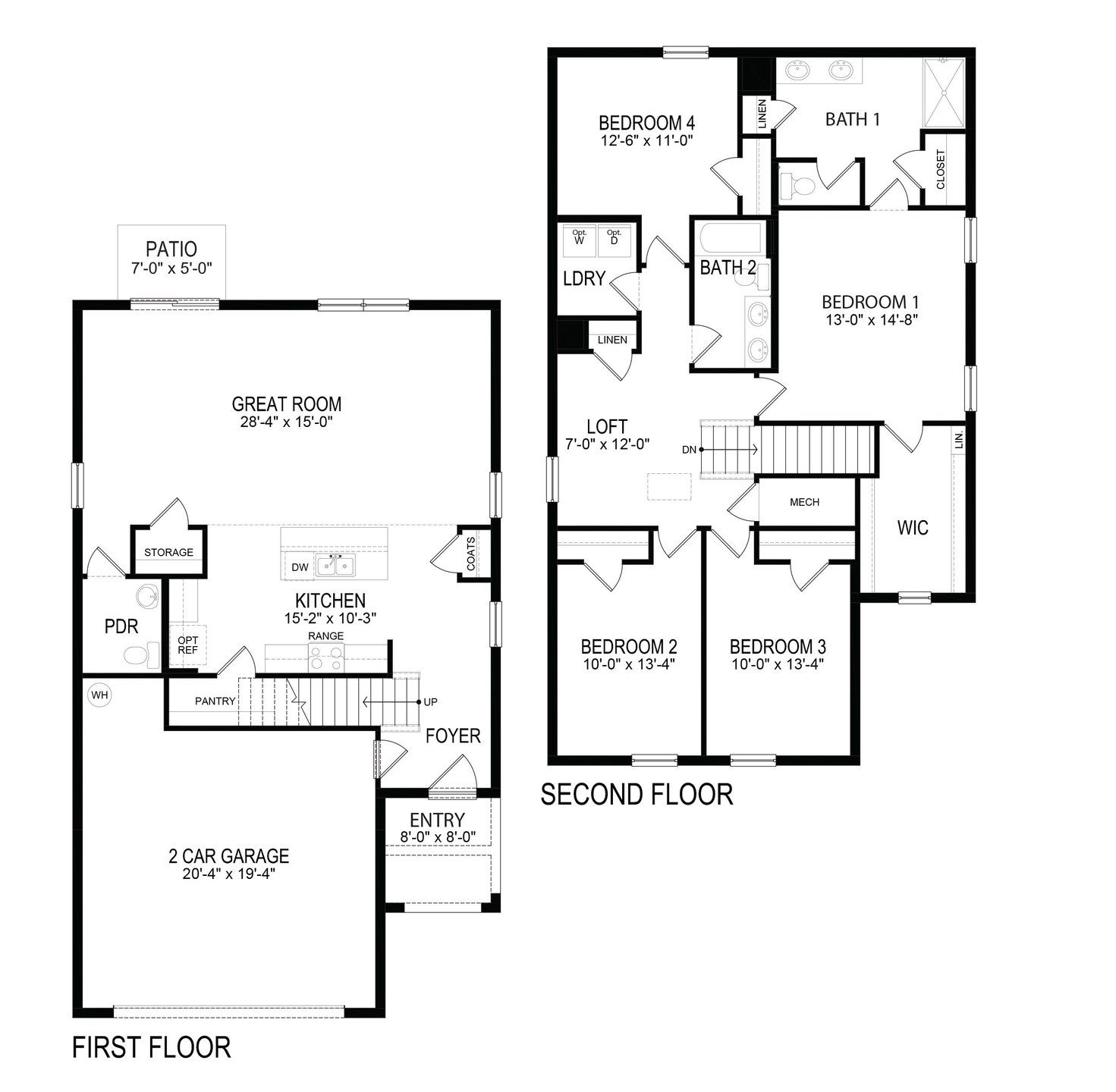 2D floor plan layout for the ELSTON by D.R. Horton in Summerlin at Hawthorne Ranch, Lakeland, FL (Image 1). 2D floor plan layout for the ELSTON by D.R. Horton in Summerlin at Hawthorne Ranch, Lakeland, FL (Image 1).