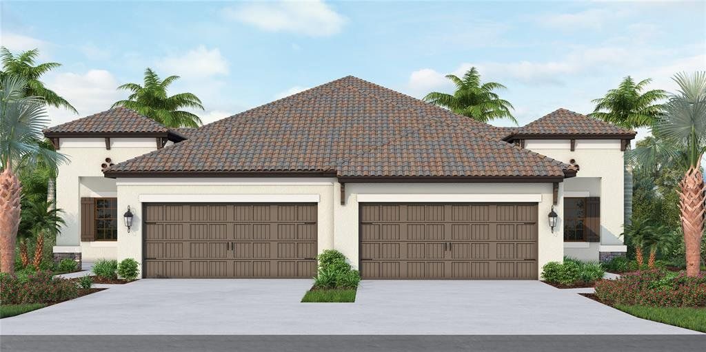 Front exterior of a new home in , Nokomis, FL, highlighting curb appeal (Image 1).