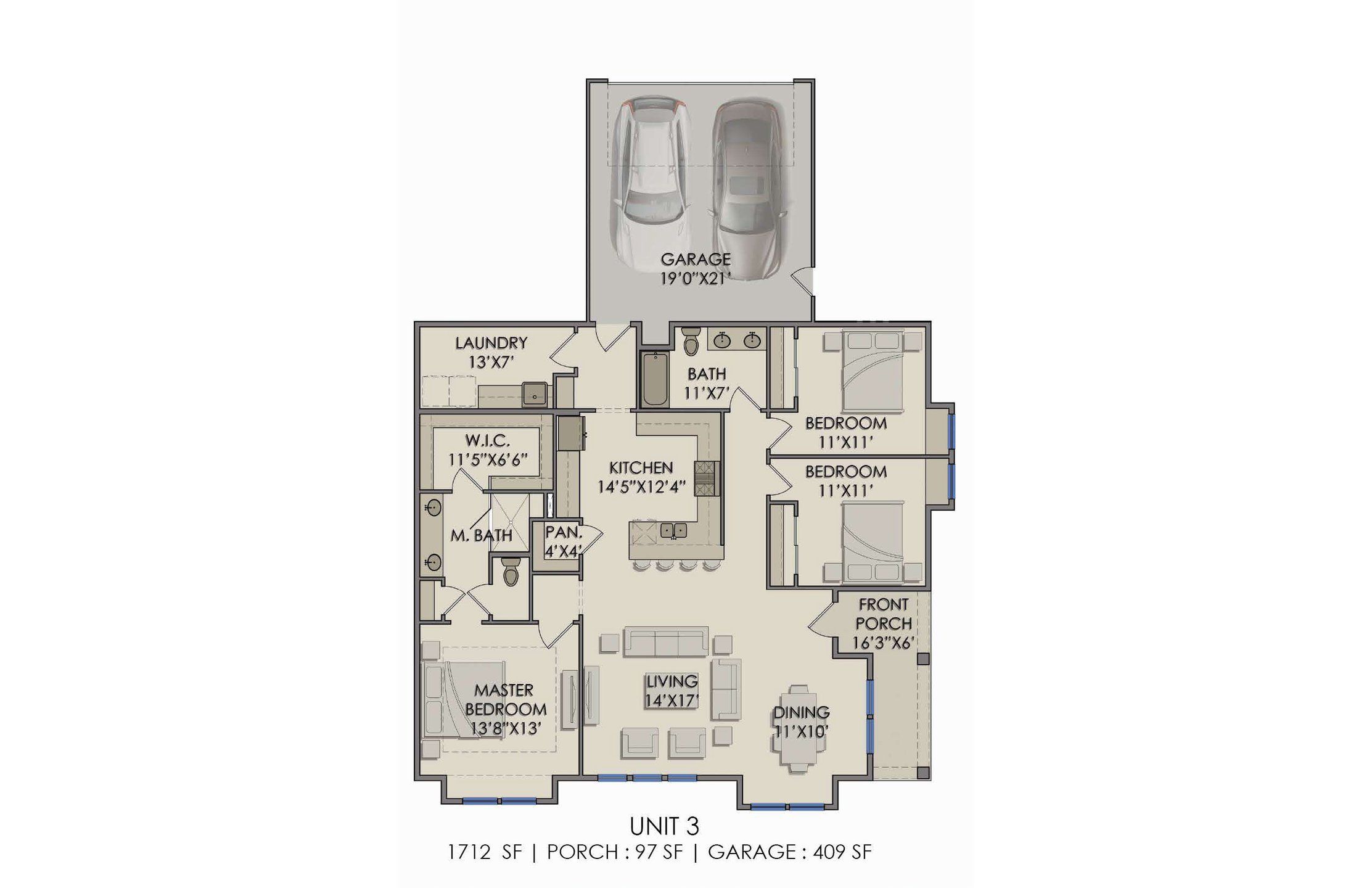 2D floor plan layout for the Huron by Veralux Homes in Lake Parc Village Townhomes, Fort Worth, TX (Image 1). 2D floor plan layout for the Huron by Veralux Homes in Lake Parc Village Townhomes, Fort Worth, TX (Image 1).