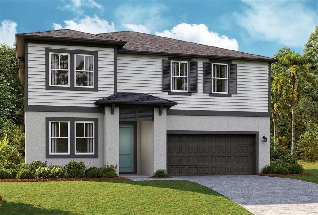 Front exterior of a new home in Pasadena Woods, Pasadena Hills, FL, highlighting curb appeal (Image 1). Front exterior of a new home in Pasadena Woods, Pasadena Hills, FL, highlighting curb appeal (Image 1).