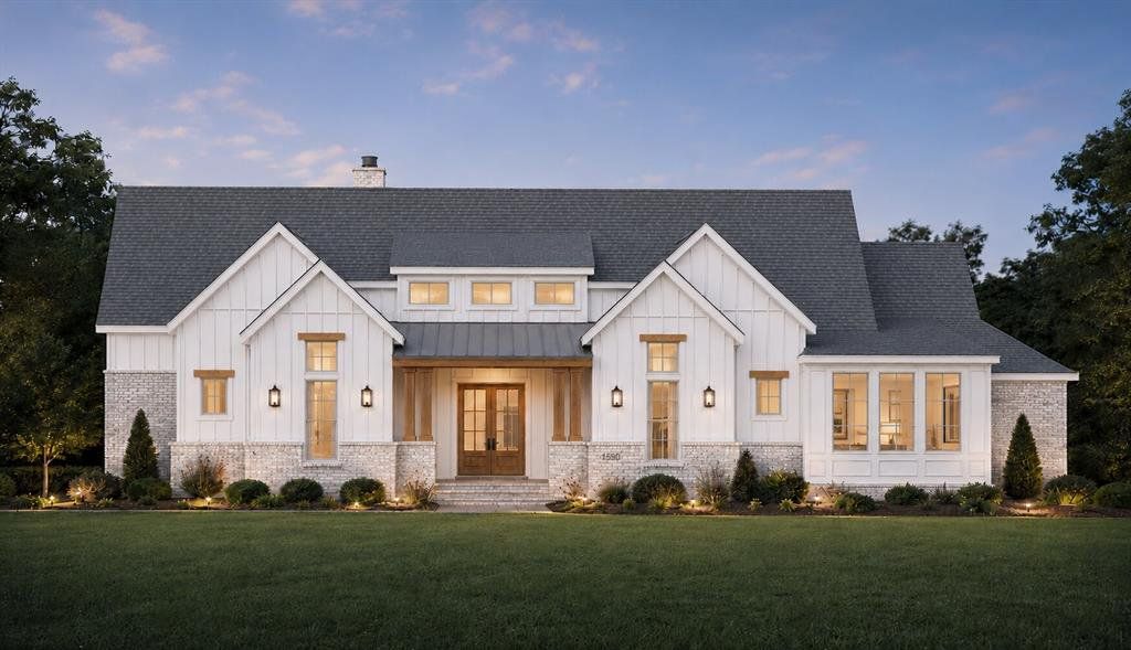 Front exterior of a new home in , Midlothian, TX, highlighting curb appeal (Image 1). Front exterior of a new home in , Midlothian, TX, highlighting curb appeal (Image 1).