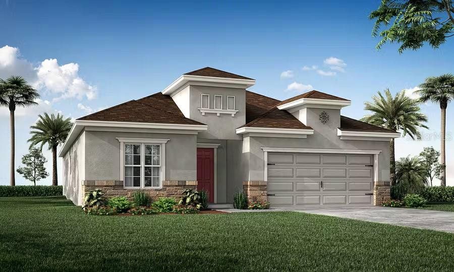 Front exterior of a new home in , St. Cloud, FL, highlighting curb appeal (Image 1). Front exterior of a new home in , St. Cloud, FL, highlighting curb appeal (Image 1).