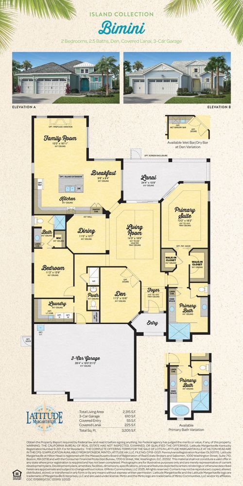 2D floor plan layout for the Bimini by Minto Communities in Latitude Margaritaville Hilton Head, Hardeeville, SC (Image 1). 2D floor plan layout for the Bimini by Minto Communities in Latitude Margaritaville Hilton Head, Hardeeville, SC (Image 1).