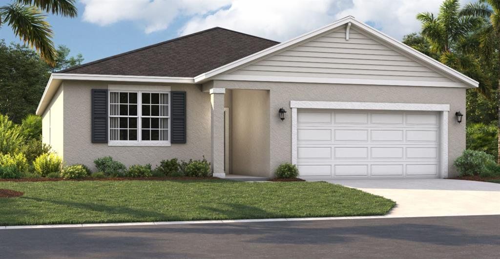 Front exterior of a new home in Scenic Terrace, Lake Hamilton, FL, highlighting curb appeal (Image 1). Front exterior of a new home in Scenic Terrace, Lake Hamilton, FL, highlighting curb appeal (Image 1).