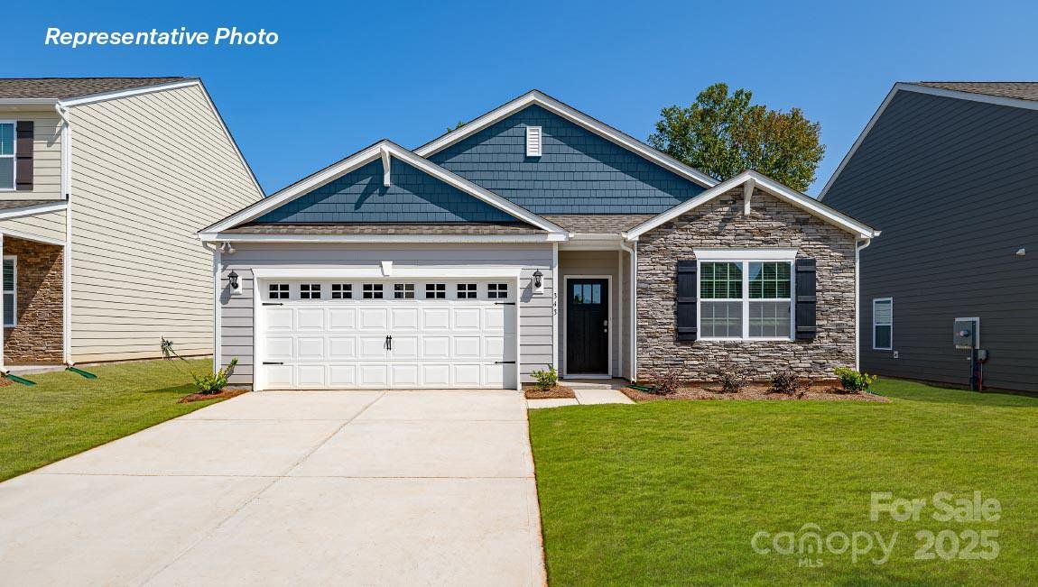 Front exterior of a new home in , Hickory, NC, highlighting curb appeal (Image 1). Front exterior of a new home in , Hickory, NC, highlighting curb appeal (Image 1).