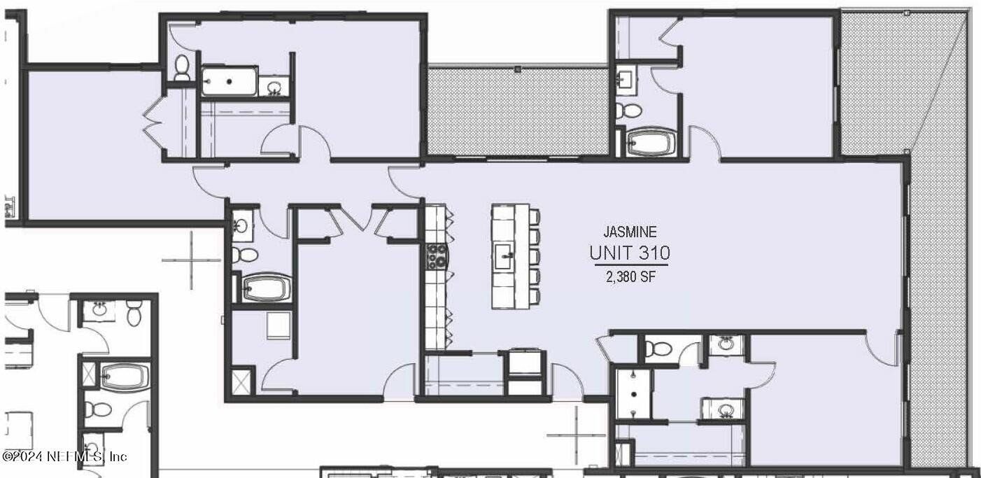 2D floor plan layout of this home in , Fernandina Beach, FL (Image 1).