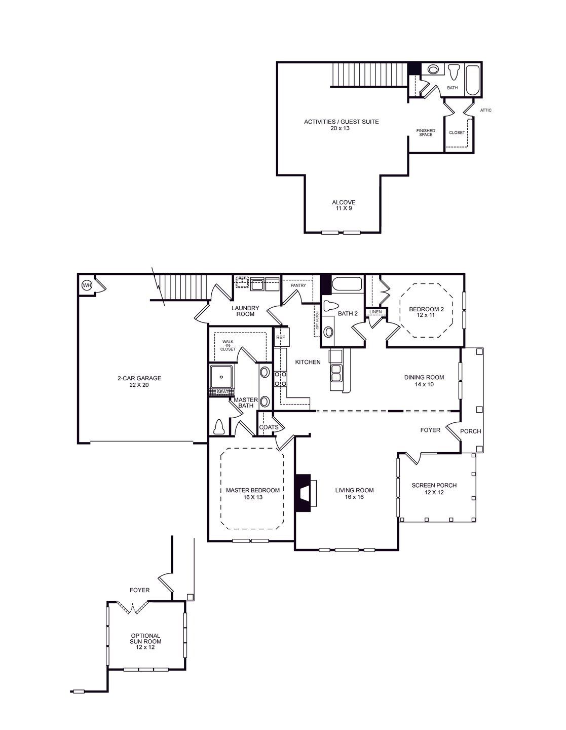 2D floor plan layout of this home in Orchards of South Forsyth, Cumming, GA (Image 1). 2D floor plan layout of this home in Orchards of South Forsyth, Cumming, GA (Image 1).
