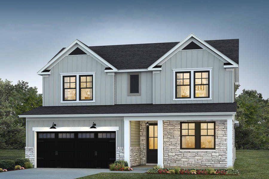 Front exterior of a new home in , Moncks Corner, SC, highlighting curb appeal (Image 1). Front exterior of a new home in , Moncks Corner, SC, highlighting curb appeal (Image 1).