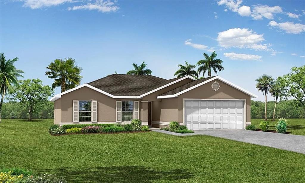 Front exterior of a new home in , Palm Coast, FL, highlighting curb appeal (Image 1).