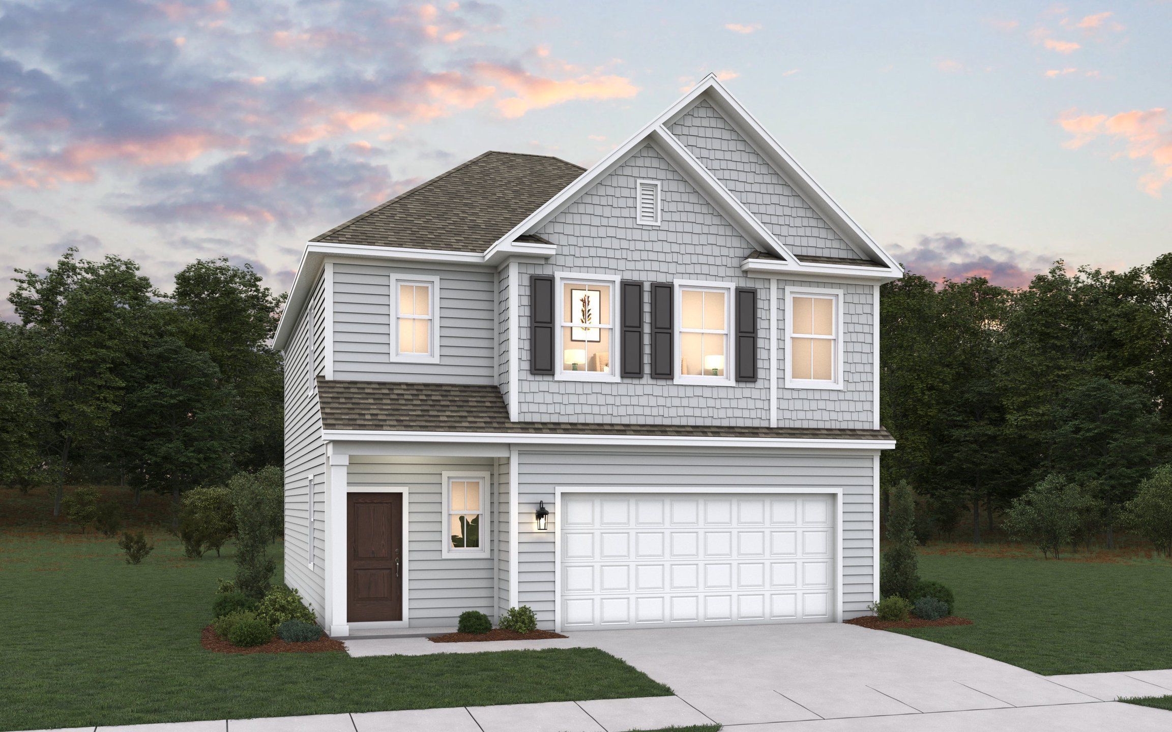 Front exterior of a new home in Maple Crest, White Bluff, TN, highlighting curb appeal (Image 1). Front exterior of a new home in Maple Crest, White Bluff, TN, highlighting curb appeal (Image 1).