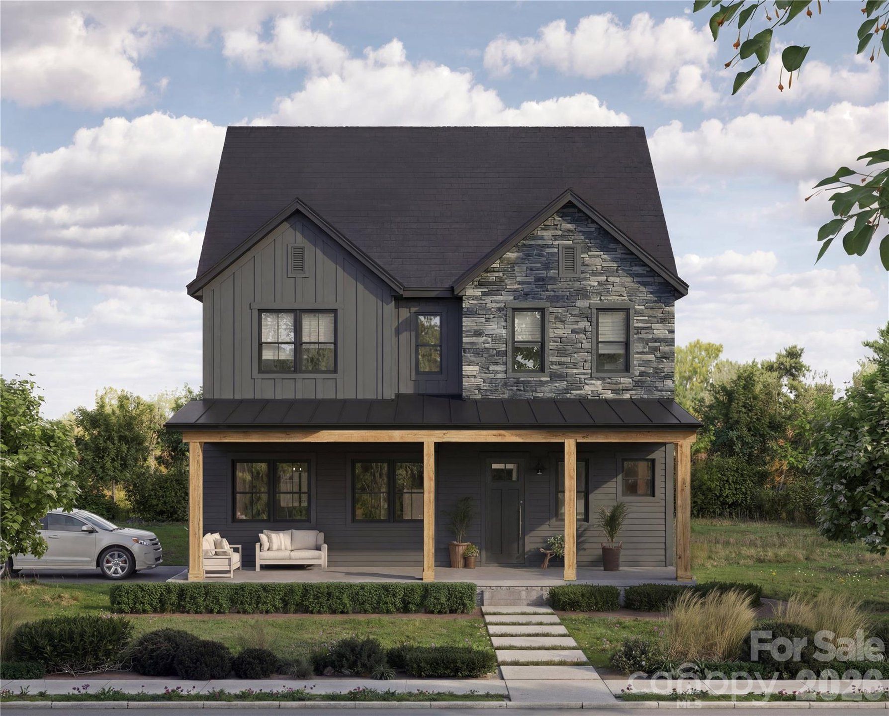 Front exterior of a new home in , Belmont, NC, highlighting curb appeal (Image 1). Front exterior of a new home in , Belmont, NC, highlighting curb appeal (Image 1).