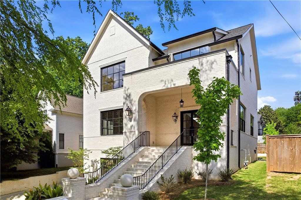 Front exterior of a new home in , Atlanta, GA, highlighting curb appeal (Image 1). Front exterior of a new home in , Atlanta, GA, highlighting curb appeal (Image 1).