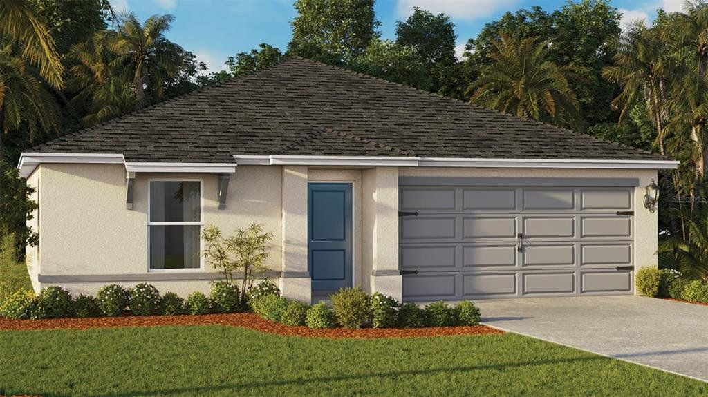 Front exterior of a new home in , Ormond Beach, FL, highlighting curb appeal (Image 1). Front exterior of a new home in , Ormond Beach, FL, highlighting curb appeal (Image 1).