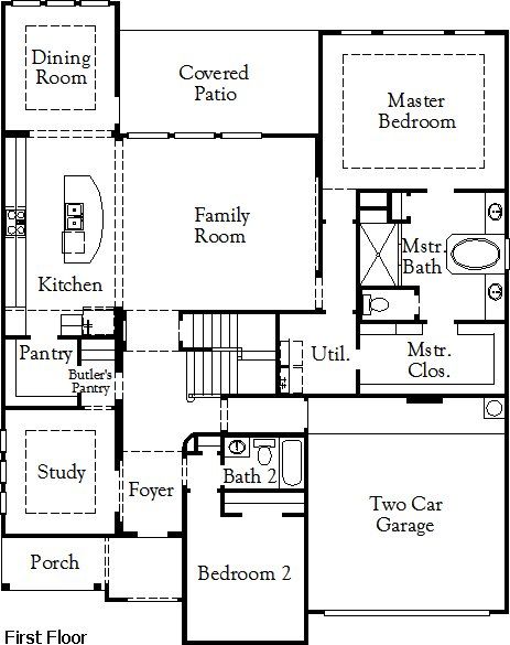 2D floor plan layout for the Eagle Mountain (3341-DM-50) by Coventry Homes in Pecan Square, Northlake, TX (Image 1). 2D floor plan layout for the Eagle Mountain (3341-DM-50) by Coventry Homes in Pecan Square, Northlake, TX (Image 1).