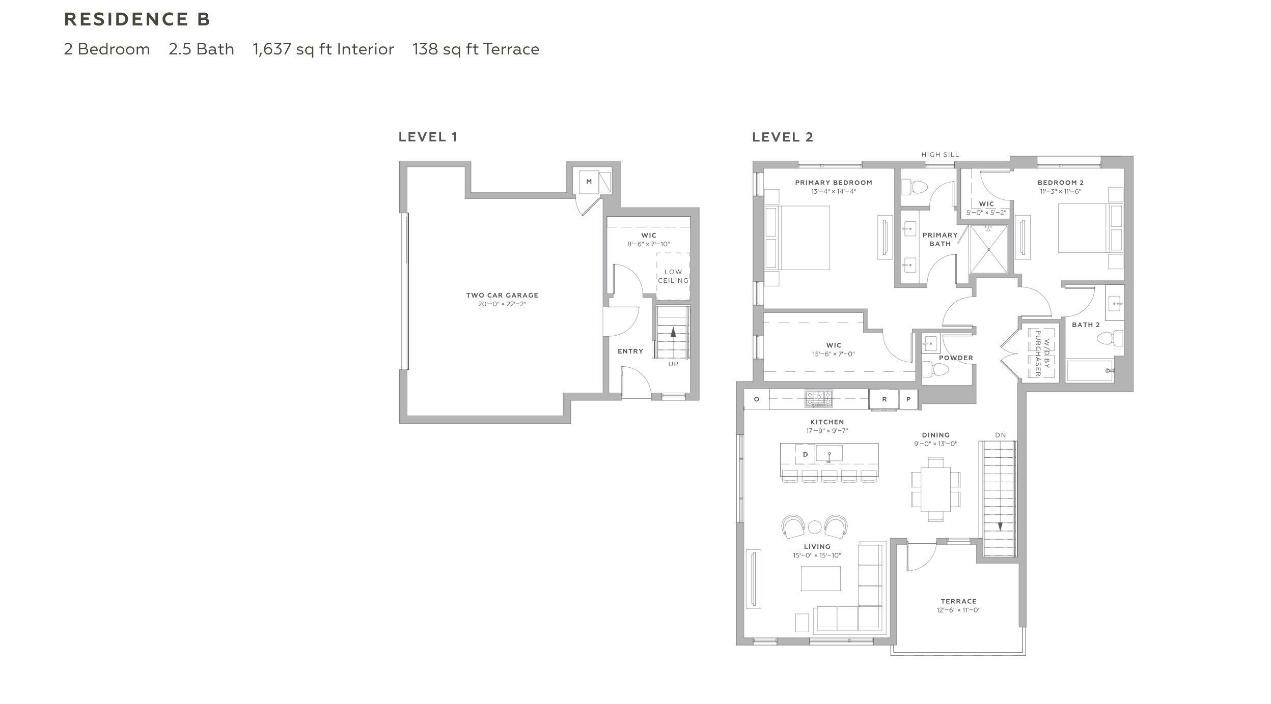2D floor plan layout for the Residence B by Belgravia Group in ATAVIA, Scottsdale, AZ (Image 1).