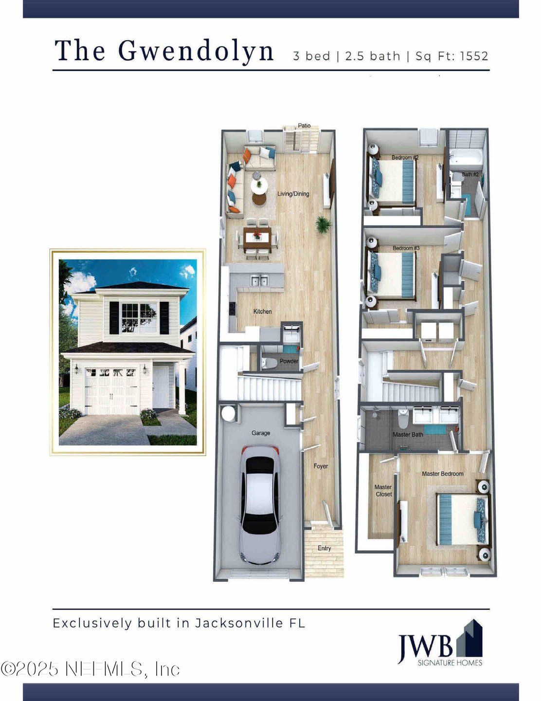 2D floor plan layout of this home in , Jacksonville, FL (Image 1). 2D floor plan layout of this home in , Jacksonville, FL (Image 1).