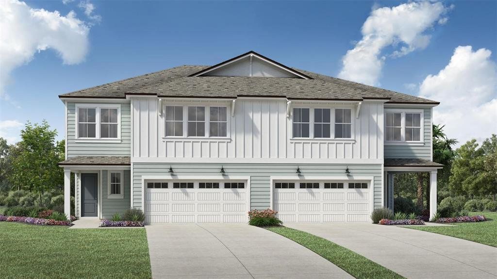 Front exterior of a new home in , Palm Coast, FL, highlighting curb appeal (Image 1).