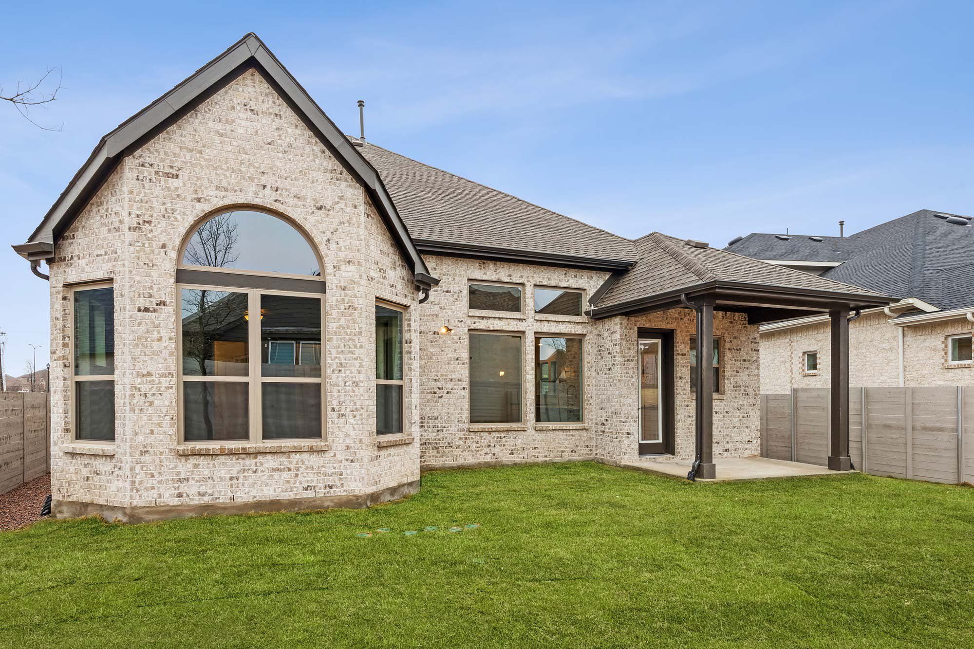 Representative exterior details of a home built from the The Westgate by David Weekley Homes in Painted Tree - Classic Series, McKinney (Image 1). Representative exterior details of a home built from the The Westgate by David Weekley Homes in Painted Tree - Classic Series, McKinney (Image 1).