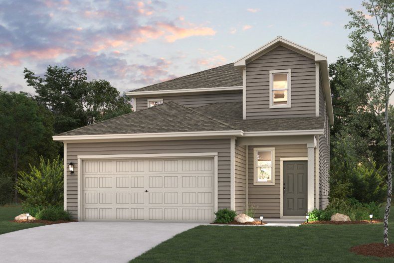 Representative exterior photo of a completed home built from the Riley - 2511 by Century Communities in Applewhite Meadows, San Antonio, TX (Image 1). Representative exterior photo of a completed home built from the Riley - 2511 by Century Communities in Applewhite Meadows, San Antonio, TX (Image 1).