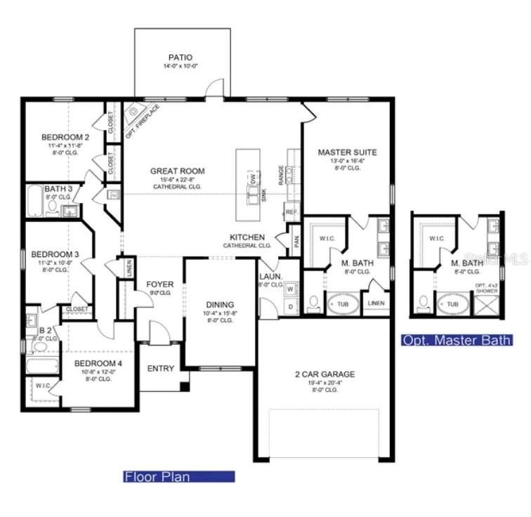 2D floor plan layout of this home in , North Port, FL (Image 1). 2D floor plan layout of this home in , North Port, FL (Image 1).