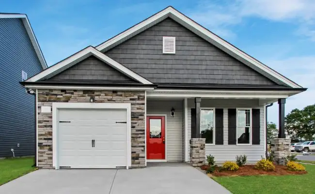 Representative exterior photo of a completed home built from the The Denali by Westan Homes in Ashcroft, Clayton, NC (Image 1). Representative exterior photo of a completed home built from the The Denali by Westan Homes in Ashcroft, Clayton, NC (Image 1).