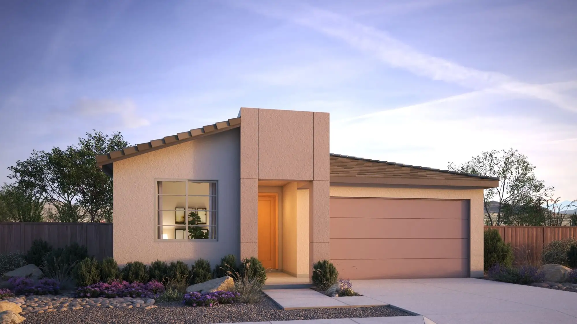 Ginger floorplan with Desert Modern elevation