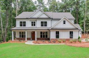 Representative exterior photo of a completed home built from the The Lucy by Mark Miller Properties in Olde Hutchins Farm, Dacula, GA (Image 1).
