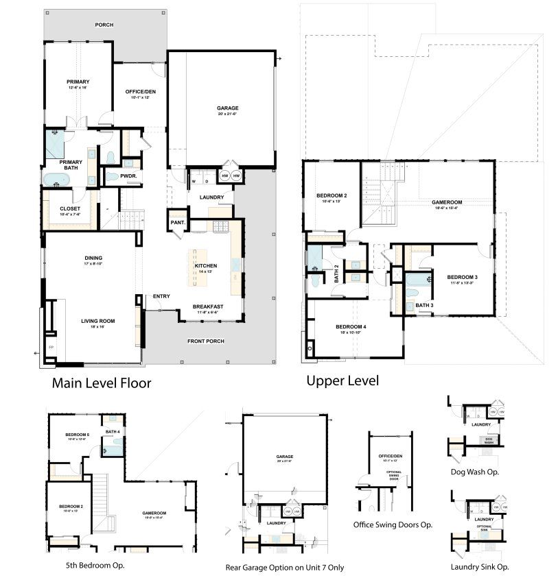2D floor plan layout for the The Bowie by Masonwood Homes in Brahmans Draw, Spicewood, TX (Image 1). 2D floor plan layout for the The Bowie by Masonwood Homes in Brahmans Draw, Spicewood, TX (Image 1).