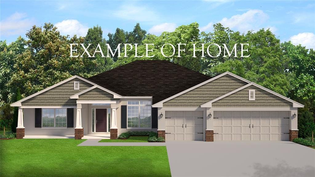 Front exterior of a new home in Pine Ridge, Beverly Hills, FL, highlighting curb appeal (Image 1). Front exterior of a new home in Pine Ridge, Beverly Hills, FL, highlighting curb appeal (Image 1).