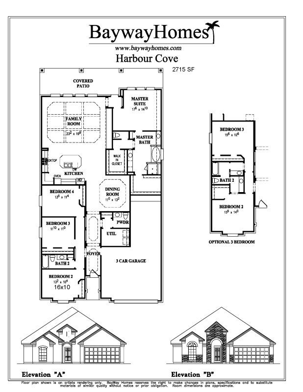 2D floor plan layout for the Harbour Cove by Bayway Homes in Lake Mija Village, Seabrook, TX (Image 1). 2D floor plan layout for the Harbour Cove by Bayway Homes in Lake Mija Village, Seabrook, TX (Image 1).
