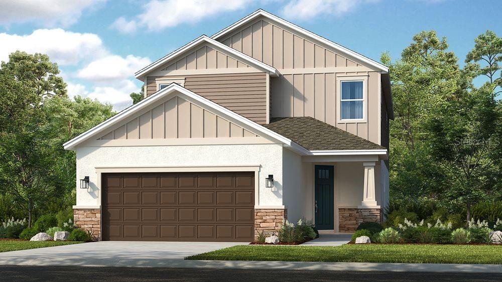Front exterior of a new home in Tiburon, Nokomis, FL, highlighting curb appeal (Image 1). Front exterior of a new home in Tiburon, Nokomis, FL, highlighting curb appeal (Image 1).