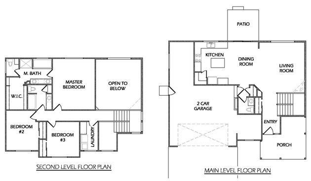 2D floor plan layout for the Saratoga by J&J Construction in Southridge, Johnstown, CO (Image 1). 2D floor plan layout for the Saratoga by J&J Construction in Southridge, Johnstown, CO (Image 1).