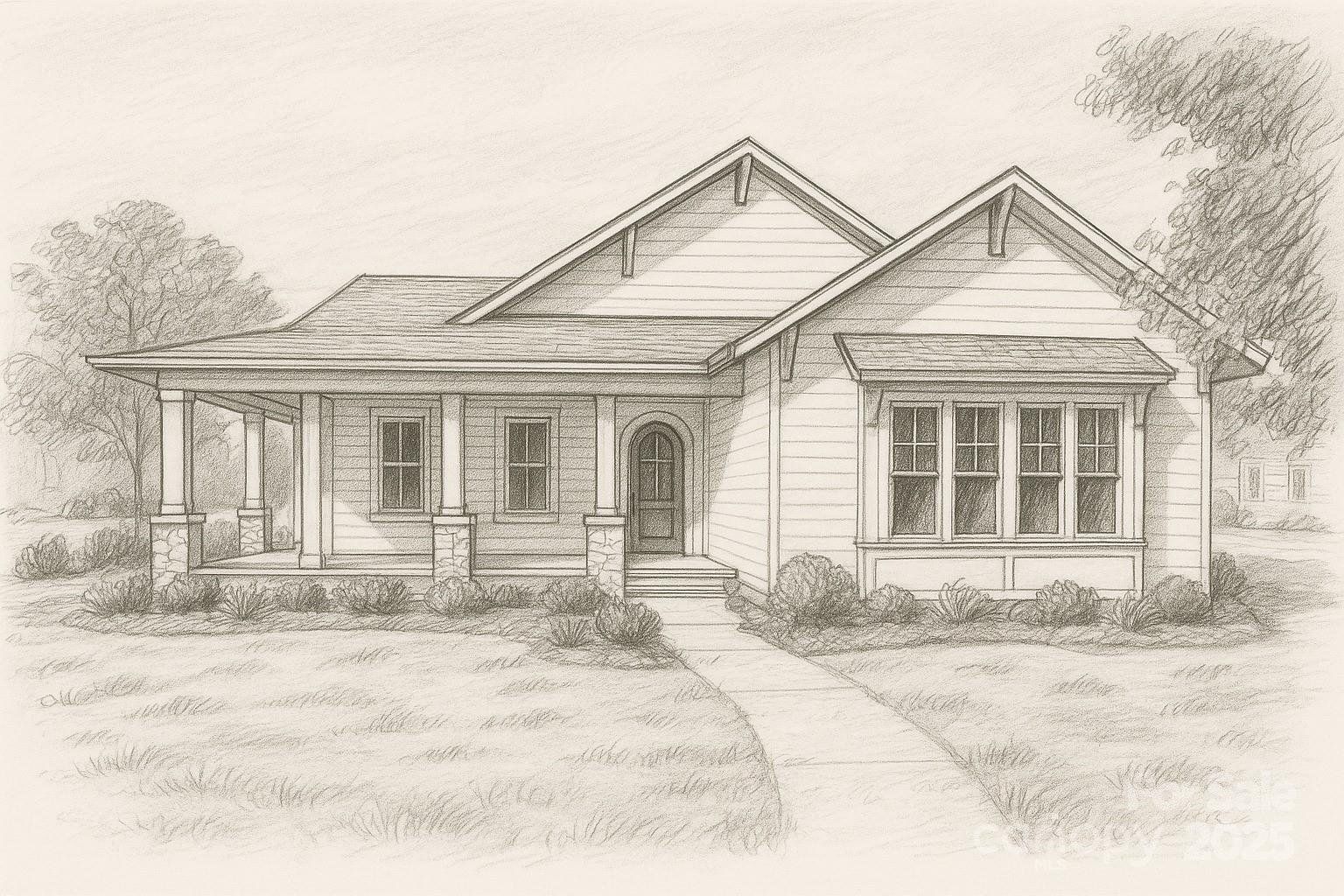 Exterior rendering of this home design in , Belmont, NC (Image 1).