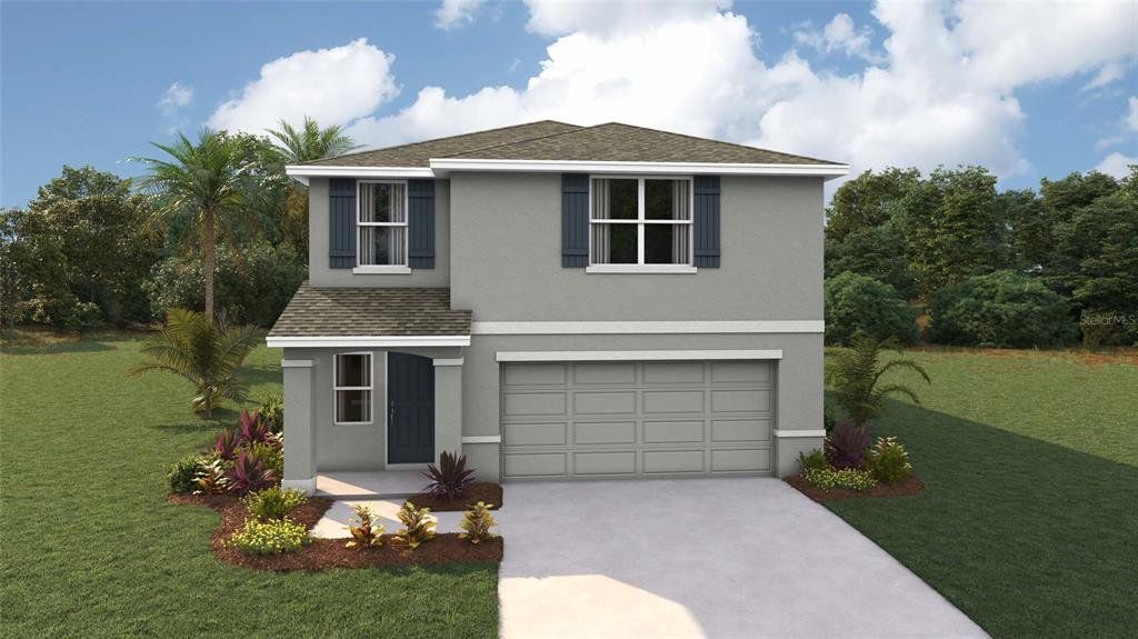 Front exterior of a new home in Ocala Crossings South, Ocala, FL, highlighting curb appeal (Image 1). Front exterior of a new home in Ocala Crossings South, Ocala, FL, highlighting curb appeal (Image 1).