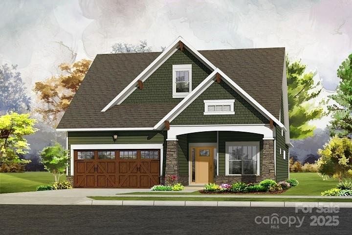Exterior rendering of this home design in Cumberland, Concord, NC (Image 1).