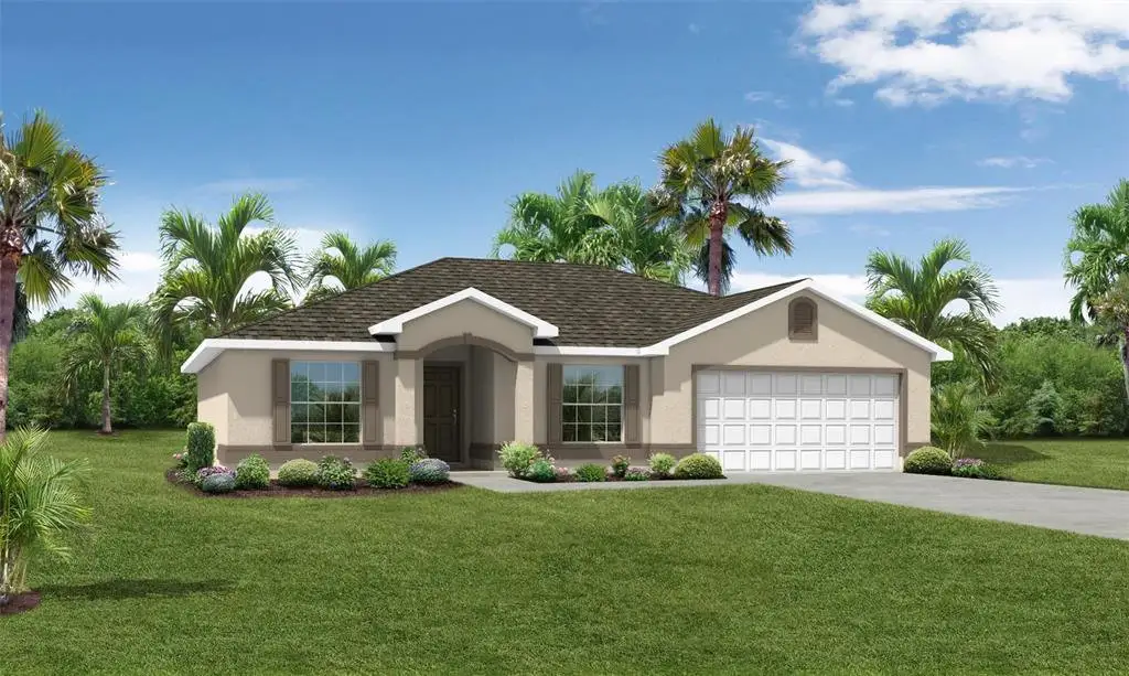 Front exterior of a new home in , Palm Coast, FL, highlighting curb appeal (Image 1). Front exterior of a new home in , Palm Coast, FL, highlighting curb appeal (Image 1).