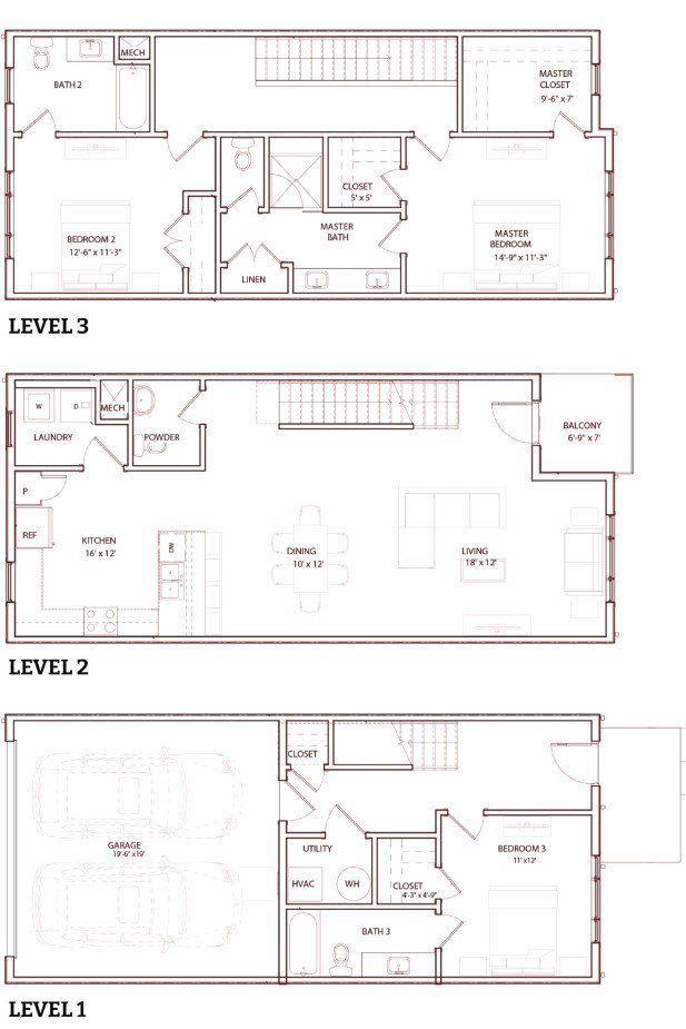 2D floor plan layout for the Nellie B by Red Seal Homes in Proximity, Nashville, TN (Image 1). 2D floor plan layout for the Nellie B by Red Seal Homes in Proximity, Nashville, TN (Image 1).