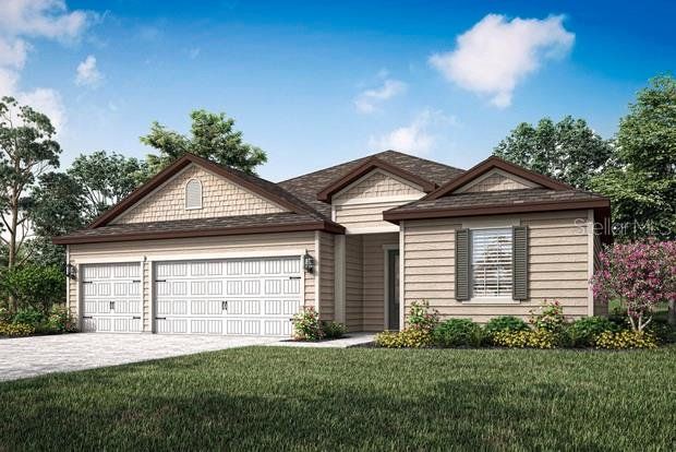 Front exterior of a new home in , Palm Coast, FL, highlighting curb appeal (Image 1).