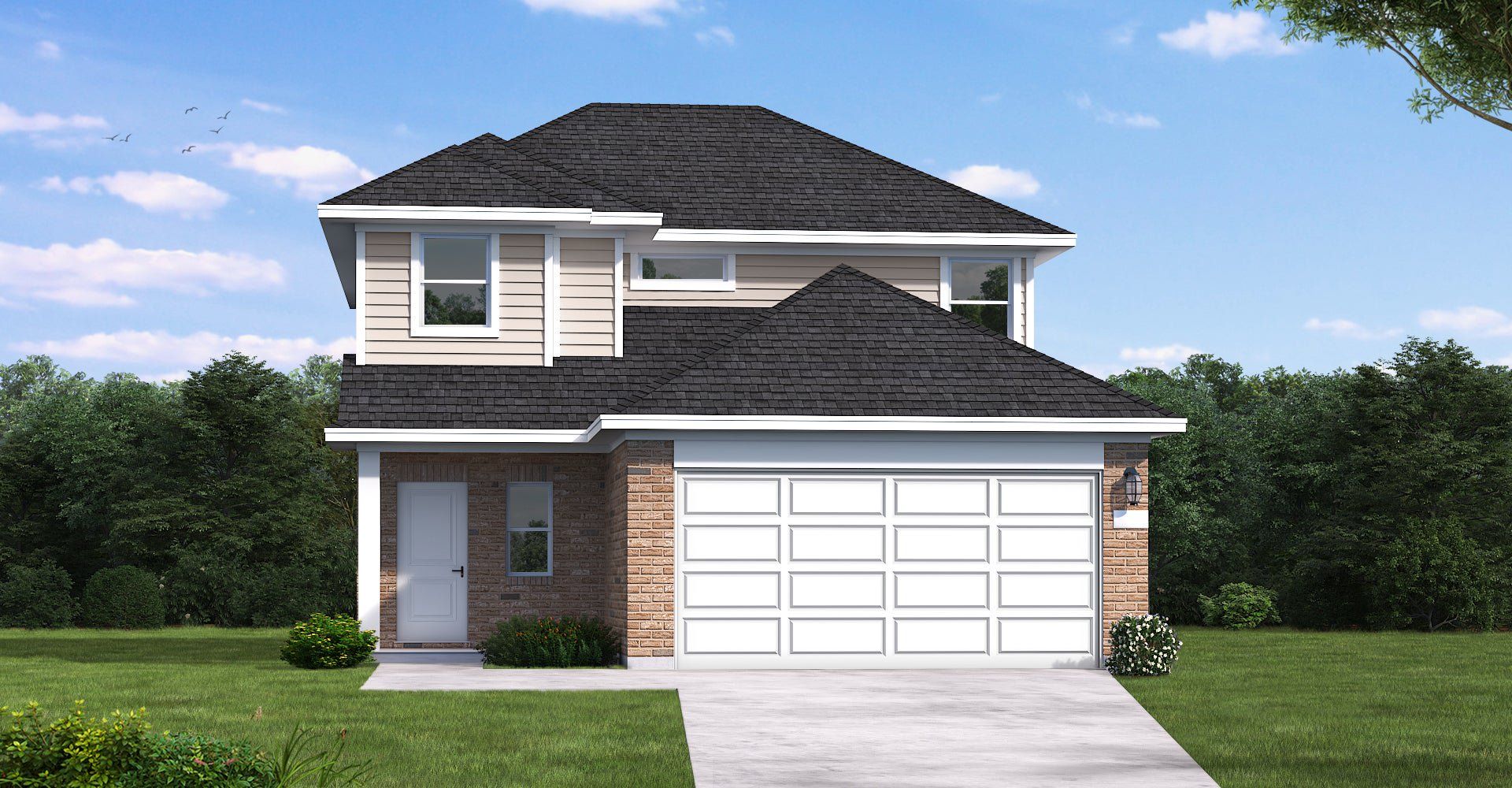 Front exterior of a new home in Heartland, Heartland, TX, highlighting curb appeal (Image 1). Front exterior of a new home in Heartland, Heartland, TX, highlighting curb appeal (Image 1).