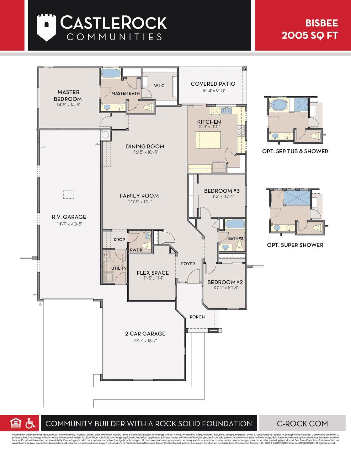 2D floor plan layout for the Bisbee by CastleRock Communities in Hayden Estates, Buckeye, AZ (Image 1). 2D floor plan layout for the Bisbee by CastleRock Communities in Hayden Estates, Buckeye, AZ (Image 1).