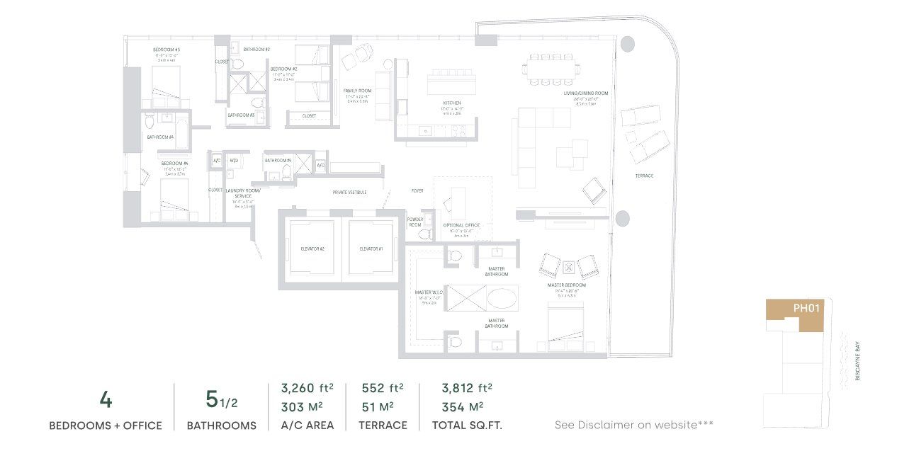 2D floor plan layout for the PH01 - South Tower by The Melo Group in Aria Reserve, Miami, FL (Image 1). 2D floor plan layout for the PH01 - South Tower by The Melo Group in Aria Reserve, Miami, FL (Image 1).